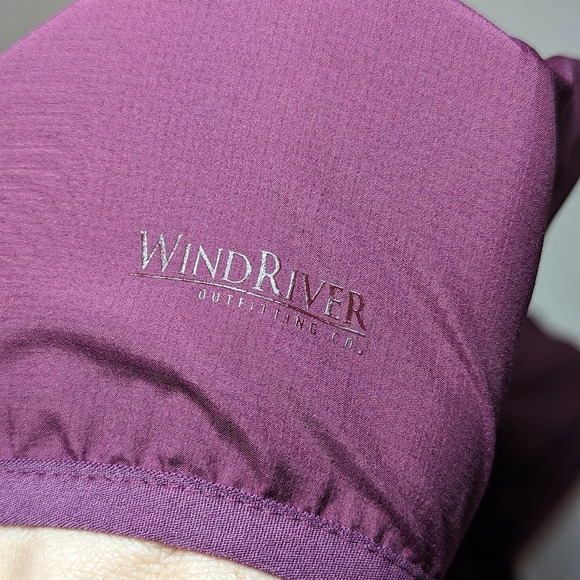 WindRiver Purple/Maroon Super Lightweight Zip  Up Hooded Jacket Woman Large - Picture 6 of 9